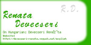 renata devecseri business card